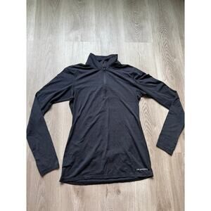 Brooks Women's 1/4 Zip Running pullover, Black, Long Sleeve, Women's size Small